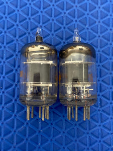 Matched Pair RCA 5654 6AK5W 6J1 6J2 Industrial Vacuum Tubes Valves Black Plate