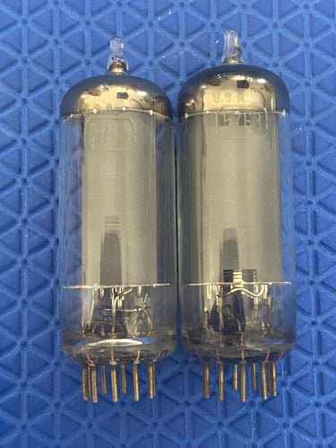 Matched Pair RCA 5763 Vacuum Tubes Valves