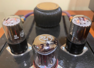 Matched Pair General Electric GE 6SN7 6SN7GTB Vacuum Tubes Valves Phono Preamp Grade Copper Support Rods Top Filament NOS NIB
