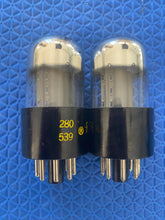 Load image into Gallery viewer, Matched Pair Sylvania 6SL7 6SL7GT Vacuum Tubes Valves NOS NIB Phono Preamp Grade

