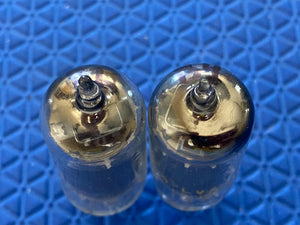 Matched Pair Sylvania 6AU6 Vacuum Tubes Valves NOS-Testing