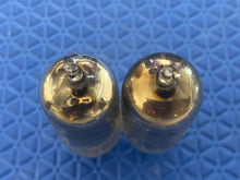 Load image into Gallery viewer, Matched Pair General Electric GE Nickel Plate 6AU6 Vacuum Tubes Valves
