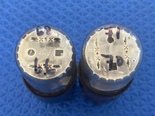 Load image into Gallery viewer, Matched Pair General Electric GE 6SN7 6SN7GTB Vacuum Tubes Valves Copper Support Rods
