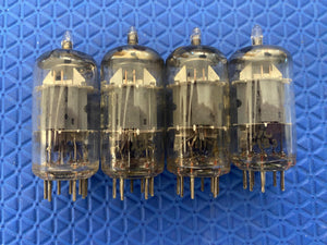 Matched Quad Philips Miniwatt PCF80 9U8 Vacuum Tubes Valves