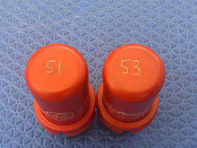 Load image into Gallery viewer, Matched Pair General Electric GE 5693 6SJ7 Vacuum Tubes Valves Red Bottle
