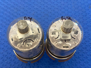 Matched Pair RCA 6146 Vacuum Tubes Valves Black Plate NOS-Testing