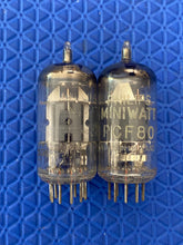 Load image into Gallery viewer, Matched Pair Philips Miniwatt PCF80 9U8 Vacuum Tubes
