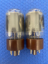 Load image into Gallery viewer, Pair General Electric GE Canada 5881 6L6 Vacuum Tubes Valves
