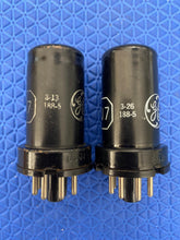 Load image into Gallery viewer, Matched Pair General Electric GE 6SJ7 6J8P Vacuum Tubes NOS-Testing
