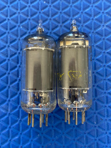 Matched Pair Sylvania 6AU6 Vacuum Tubes Valves NOS-Testing