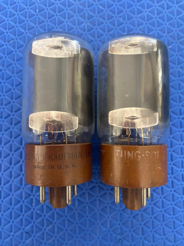 Matched Pair Tung-Sol 6AR6 6AR6WA Milspec Industrial Vacuum Tubes Valves NOS-Testing