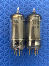 Load image into Gallery viewer, Matched Pair Sylvania 6AU6 Vacuum Tubes Valves
