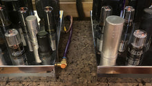 Load image into Gallery viewer, Matched Pair General Electric GE 6SN7 6SN7GTB Vacuum Tubes Valves Copper Support Rods NOS NIB
