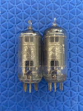 Load image into Gallery viewer, Matched Pair General Electric GE Nickel Plate 6AU6 Vacuum Tubes Valves
