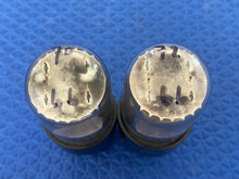 Load image into Gallery viewer, Matched Pair General Electric GE 6SN7 6SN7GTA Vacuum Tubes Valves Copper Support Rods

