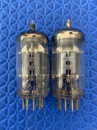 Matched Pair Philips Miniwatt PCF80 9U8 Vacuum Tubes Valves NOS-Testing