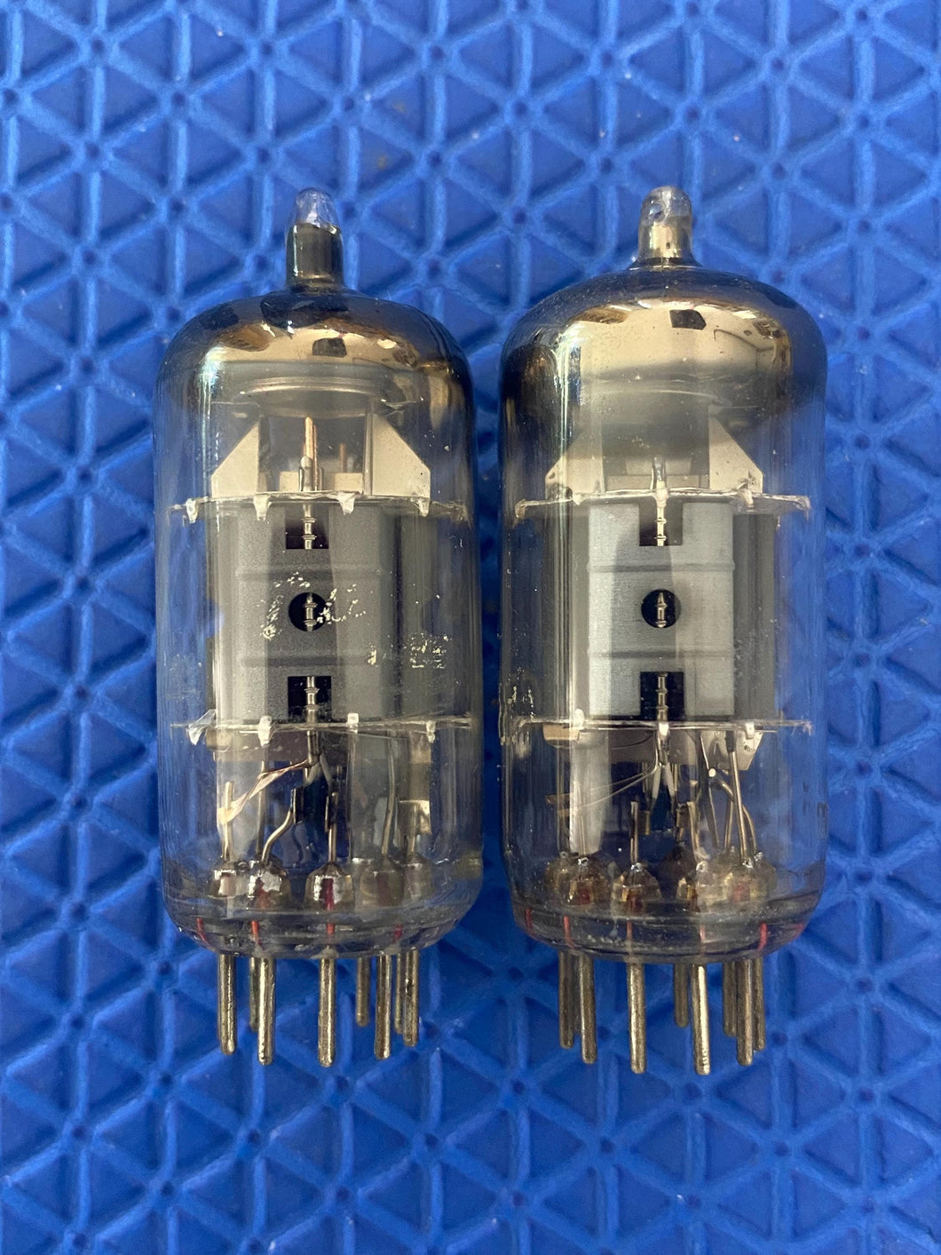 Matched Pair Philips Miniwatt PCF80 9U8 Vacuum Tubes Valves NOS-Testing