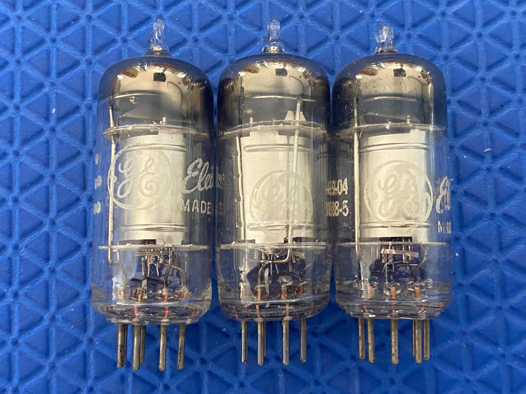 3 General Electric GE 6CR6 Vacuum Tubes Valves NOS NIB Lot Of Three