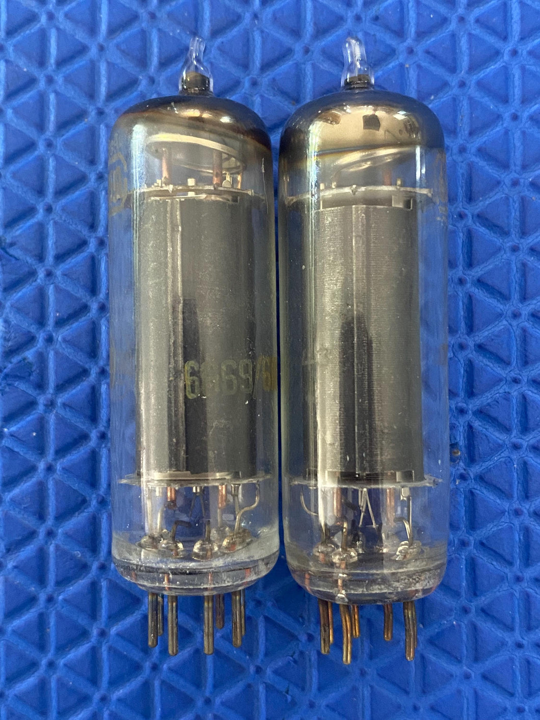 Matched Pair RCA 6AQ5 Vacuum Tubes Valves