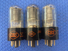 Load image into Gallery viewer, 3 CBS 6K6 6K6GT Vacuum Tubes Valves Lot Of Three
