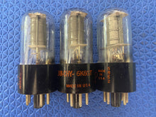 Load image into Gallery viewer, 3 CBS 6K6 6K6GT Vacuum Tubes Lot Of Three
