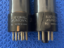 Load image into Gallery viewer, Matched Pair National Union JAN-CNU-6V6-GT VT107A 6V6 6V6GT Vacuum Tubes Valves Milspec Gray Glass
