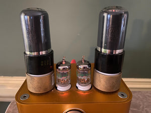 Matched Pair Sylvania 6V6 6V6GT Gray And Silver Bottle Silver Top Vacuum Tubes Valves NOS-Testing