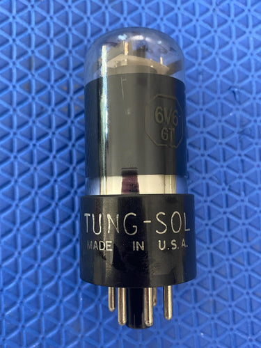 Tung-Sol 6V6 6V6GT Vacuum Tube Valve Black And Silver Glass For Your Univalve NOS NIB