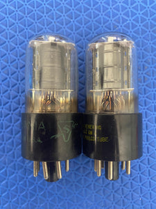 Matched Pair Sylvania 6K6 6K6GT Vacuum Tubes Valves NOS-Testing
