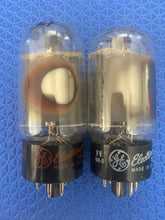 Load image into Gallery viewer, Matched Pair General Electric GE 6L6 6L6GC Vacuum Tubes Valves
