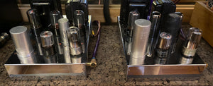 Matched Pair General Electric GE 6SN7 6SN7GTA Vacuum Tubes Valves Copper Support Rods NOS NIB
