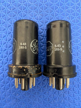 Load image into Gallery viewer, Matched Pair General Electric GE 6SJ7 6J8P Vacuum Tubes NOS-Testing
