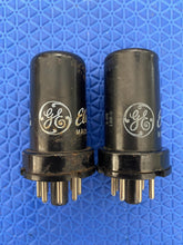 Load image into Gallery viewer, Matched Pair General Electric GE 6SJ7 6J8P Vacuum Tubes NOS-Testing
