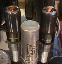 Load image into Gallery viewer, Matched Pair Raytheon 6V6 6V6GT Vacuum Tubes Valves Black Glass
