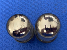 Load image into Gallery viewer, Matched Pair Tung-Sol 6SN7 6SN7GTB Vacuum Tubes Valves Silver Top Winged Plate
