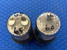 Load image into Gallery viewer, Matched Pair General Electric GE 6SN7 6SN7GTA Vacuum Tubes Valves Copper Support Rods
