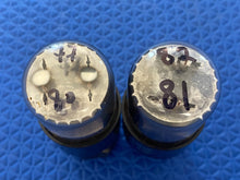 Load image into Gallery viewer, Matched Pair General Electric GE 6SN7 6SN7GTA Vacuum Tubes Valves Copper Support Rods NOS NIB

