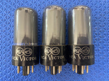 Load image into Gallery viewer, 3 RCA Victor 50L6 50L6GT Vacuum Tubes Gray Glass Lot Of Three
