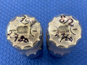 Matched Pair RCA Black Plate 6L6 6L6GC Vacuum Tubes Valves NOS-Testing