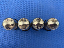 Load image into Gallery viewer, Matched Quad General Electric GE 6SN7 6SN7GTB Vacuum Tubes Valves Copper Support Rods
