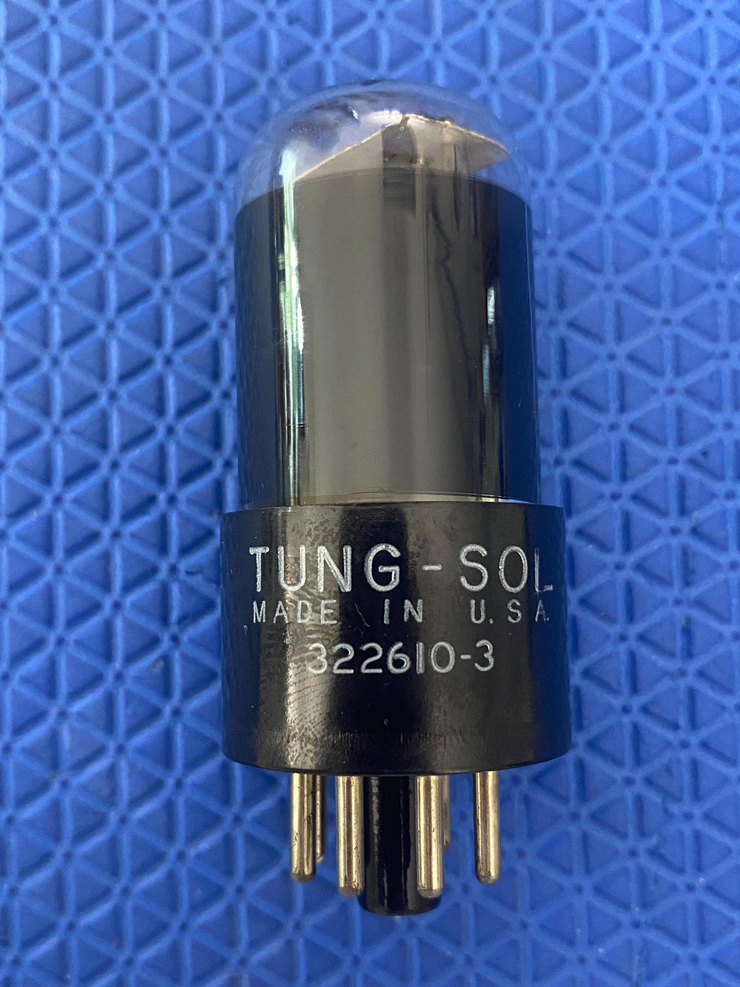 Tung-Sol Round Plate Black Glass 12SL7 12SL7GT Vacuum Tube Valve