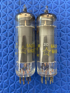 Matched Pair Westinghouse Japan 6AQ5 6AQ5A Vacuum Tubes Valves NOS NIB