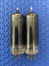 Load image into Gallery viewer, Matched Pair Sylvania 6AQ5 Vacuum Tubes Valves Black Glass NOS-Testing
