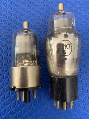 2 National Union NU 12K7 12K7G 12K7GT Vacuum Tubes Valves NOS NIB Lot Of Two