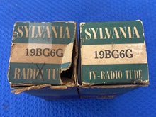 Load image into Gallery viewer, 2 Sylvania 19BG6 19BG6G Vacuum Tubes Valves NOS NIB Lot Of Two

