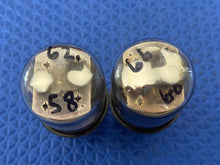 Load image into Gallery viewer, Matched Pair RCA 6SN7 6SN7GTB Vacuum Tubes Valves Black Plate
