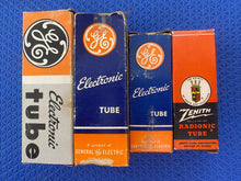 Load image into Gallery viewer, 4 General Electric GE 6AV5 6AV5GA 6AV5GT Vacuum Tubes Valves NOS NIB Lot Of Four
