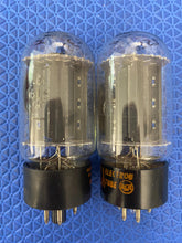 Load image into Gallery viewer, Matched Pair RCA Black Plate 6L6 6L6GC Vacuum Tubes Valves NOS-Testing
