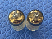 Load image into Gallery viewer, Matched Pair Sylvania 5654 6AK5 6J1 6J2 Black Plate Industrial Vacuum Tubes Valves
