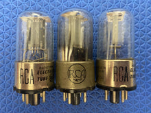 Load image into Gallery viewer, 3 RCA 6J5 6J5GT Metal Base Vacuum Tubes Valves Lot Of Three
